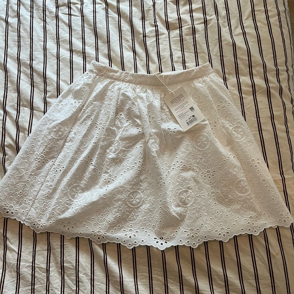 White Eyelet Sezane Skirt - Picture 5 of 7